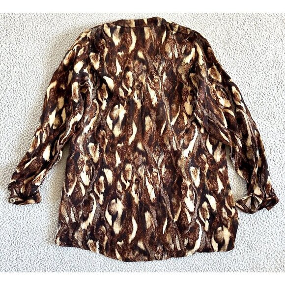 Vintage Dorothy Schoelen Jacket Blazer Artsy Boho Animal Print - Picture 2 of 16